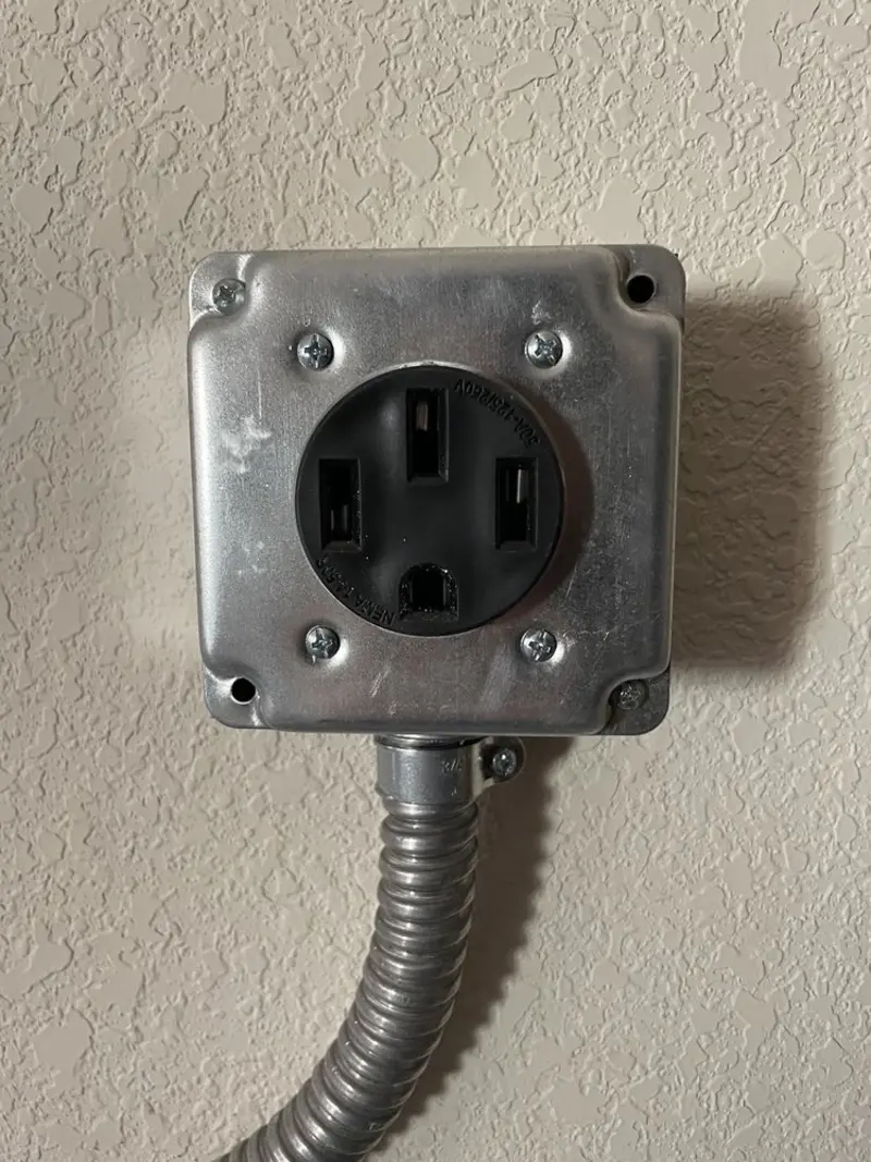 NEMA 14-50 outlet installed for Smart Home Electrical in Moapa Valley